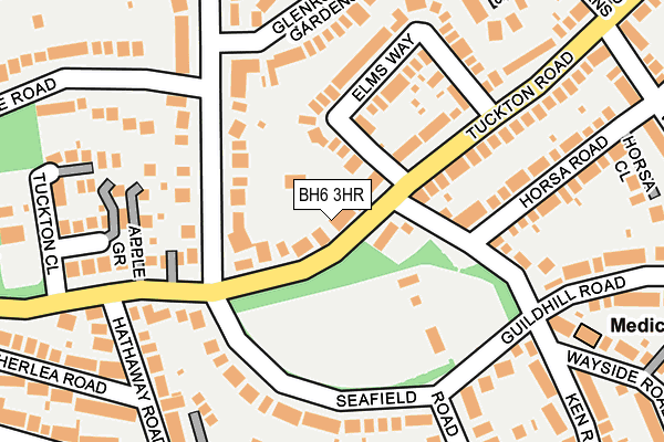 BH6 3HR map - OS OpenMap – Local (Ordnance Survey)