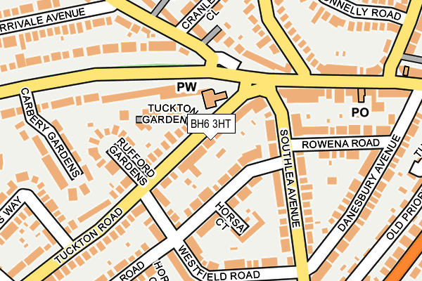 BH6 3HT map - OS OpenMap – Local (Ordnance Survey)