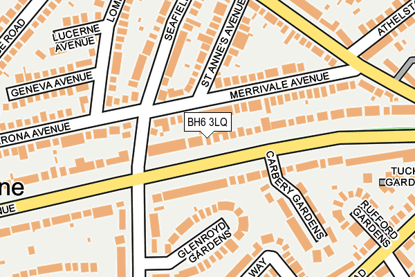 BH6 3LQ map - OS OpenMap – Local (Ordnance Survey)