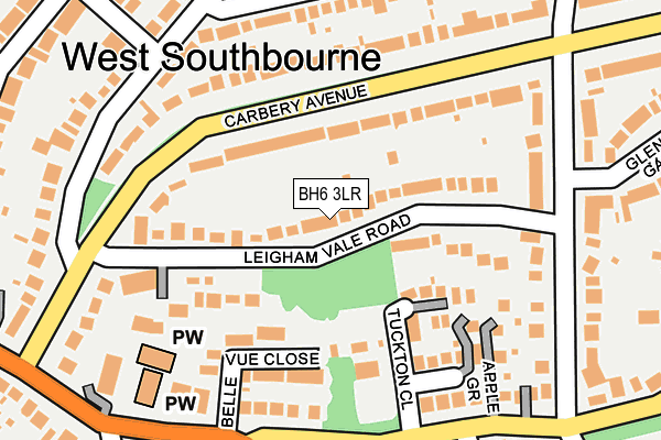 BH6 3LR map - OS OpenMap – Local (Ordnance Survey)