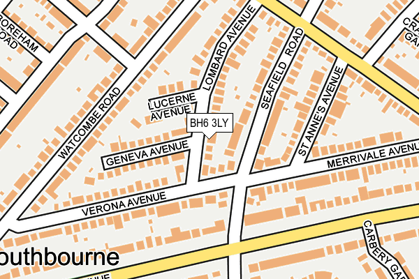 BH6 3LY map - OS OpenMap – Local (Ordnance Survey)