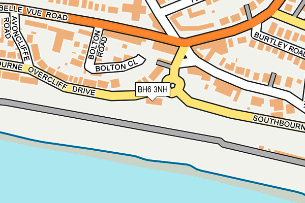 BH6 3NH map - OS OpenMap – Local (Ordnance Survey)