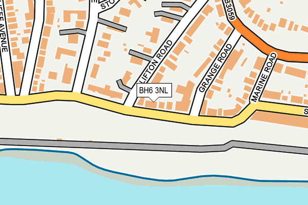 BH6 3NL map - OS OpenMap – Local (Ordnance Survey)