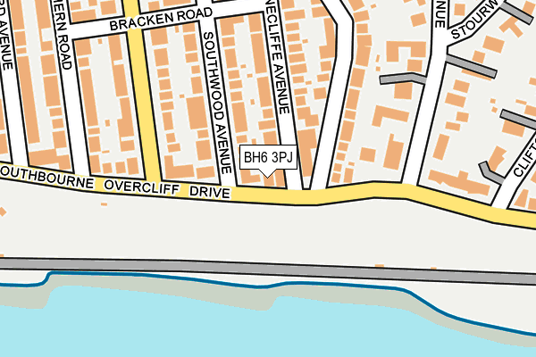 BH6 3PJ map - OS OpenMap – Local (Ordnance Survey)