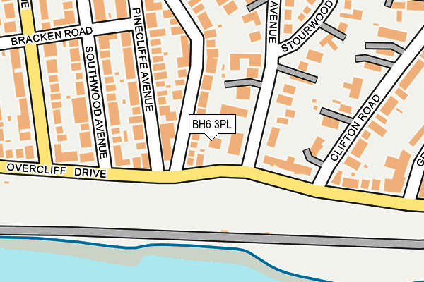 BH6 3PL map - OS OpenMap – Local (Ordnance Survey)