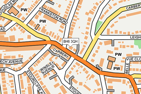 BH6 3QH map - OS OpenMap – Local (Ordnance Survey)