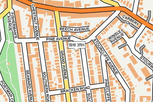 BH6 3RH map - OS OpenMap – Local (Ordnance Survey)