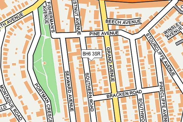 BH6 3SR map - OS OpenMap – Local (Ordnance Survey)