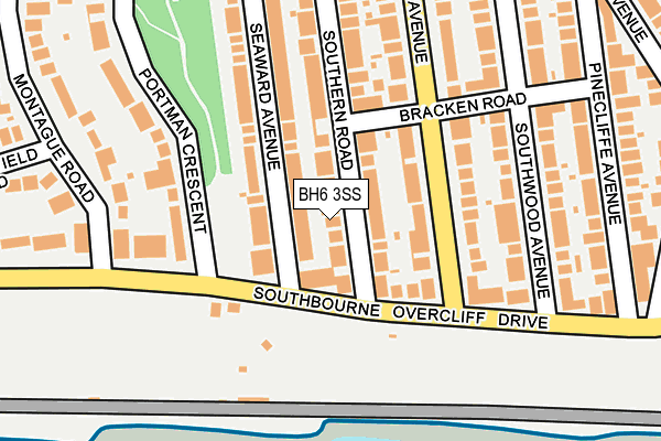 BH6 3SS map - OS OpenMap – Local (Ordnance Survey)