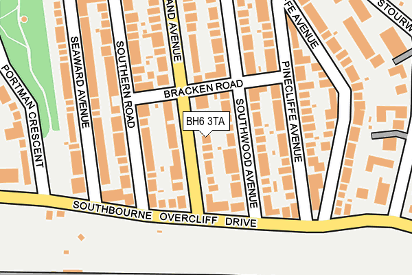 BH6 3TA map - OS OpenMap – Local (Ordnance Survey)