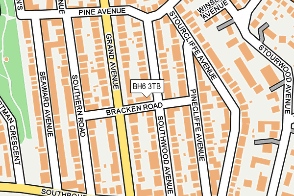 BH6 3TB map - OS OpenMap – Local (Ordnance Survey)