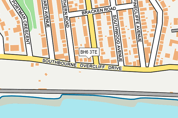 BH6 3TE map - OS OpenMap – Local (Ordnance Survey)