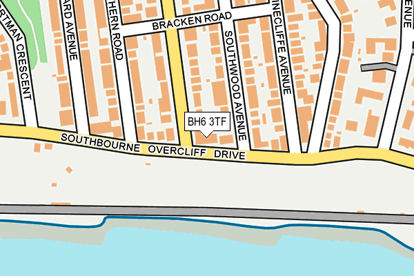 BH6 3TF map - OS OpenMap – Local (Ordnance Survey)