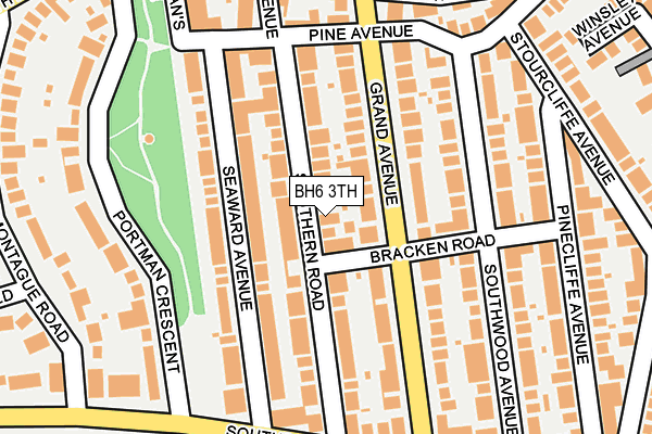 BH6 3TH map - OS OpenMap – Local (Ordnance Survey)