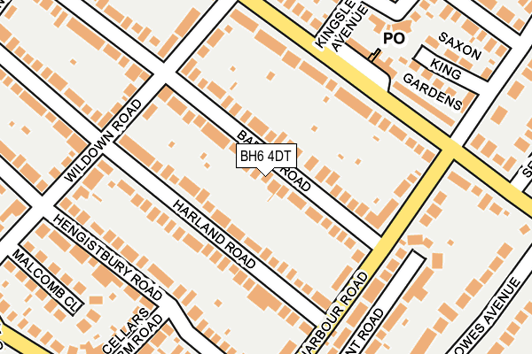 BH6 4DT map - OS OpenMap – Local (Ordnance Survey)