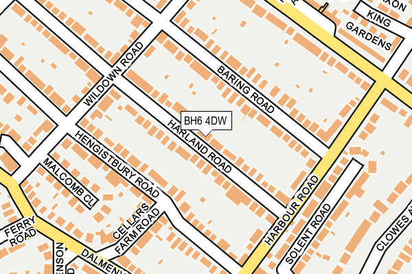 BH6 4DW map - OS OpenMap – Local (Ordnance Survey)