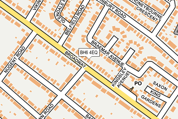 BH6 4EQ map - OS OpenMap – Local (Ordnance Survey)