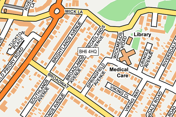 BH6 4HQ map - OS OpenMap – Local (Ordnance Survey)