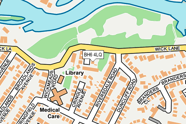 BH6 4LQ map - OS OpenMap – Local (Ordnance Survey)