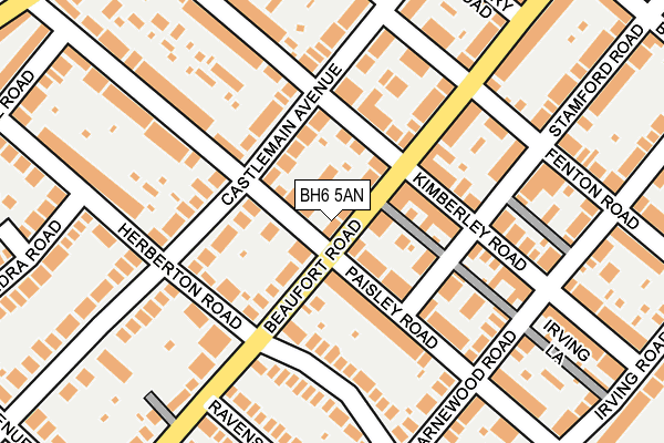 BH6 5AN map - OS OpenMap – Local (Ordnance Survey)