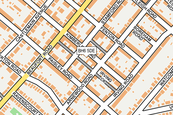 BH6 5DE map - OS OpenMap – Local (Ordnance Survey)