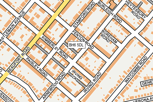 BH6 5DL map - OS OpenMap – Local (Ordnance Survey)