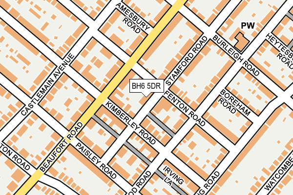 BH6 5DR map - OS OpenMap – Local (Ordnance Survey)