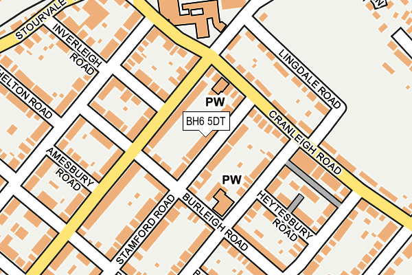 BH6 5DT map - OS OpenMap – Local (Ordnance Survey)