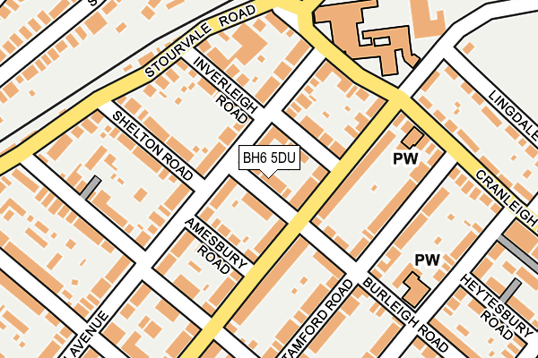 BH6 5DU map - OS OpenMap – Local (Ordnance Survey)
