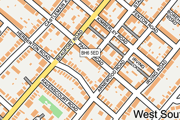 BH6 5ED map - OS OpenMap – Local (Ordnance Survey)