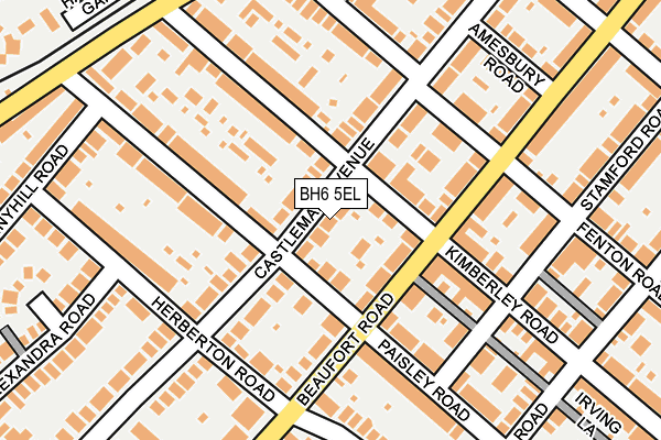 BH6 5EL map - OS OpenMap – Local (Ordnance Survey)