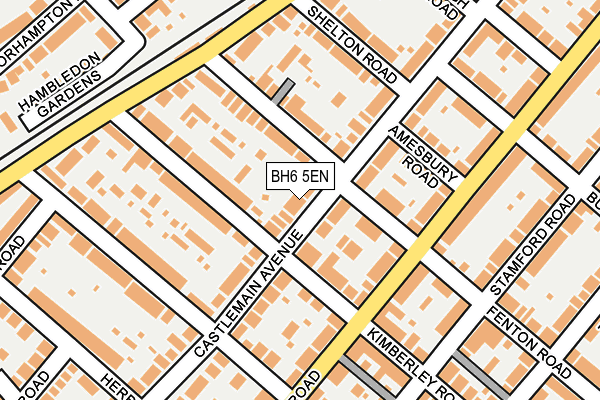 BH6 5EN map - OS OpenMap – Local (Ordnance Survey)