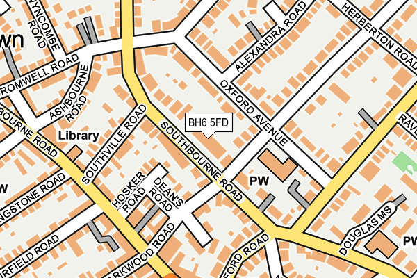 BH6 5FD map - OS OpenMap – Local (Ordnance Survey)