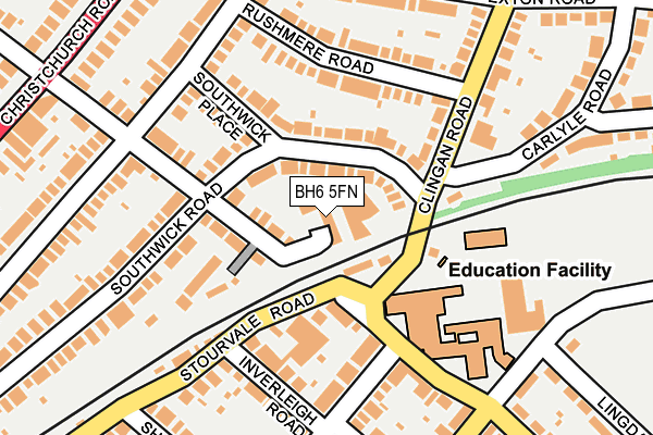 BH6 5FN map - OS OpenMap – Local (Ordnance Survey)