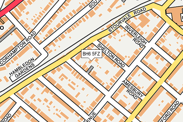 BH6 5FZ map - OS OpenMap – Local (Ordnance Survey)