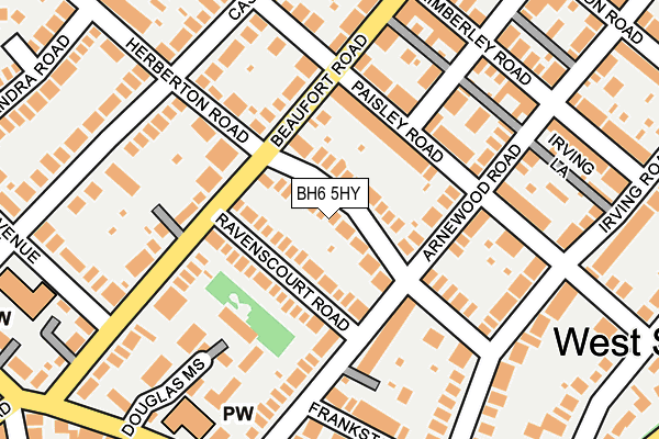 BH6 5HY map - OS OpenMap – Local (Ordnance Survey)