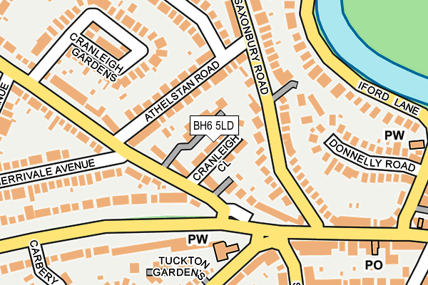 BH6 5LD map - OS OpenMap – Local (Ordnance Survey)