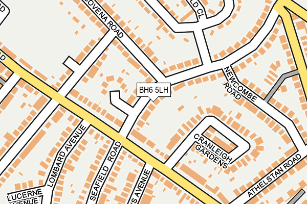 BH6 5LH map - OS OpenMap – Local (Ordnance Survey)