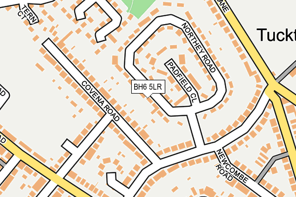 BH6 5LR map - OS OpenMap – Local (Ordnance Survey)