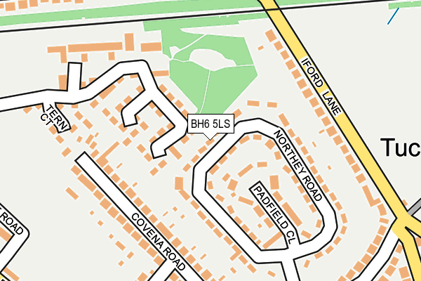 BH6 5LS map - OS OpenMap – Local (Ordnance Survey)