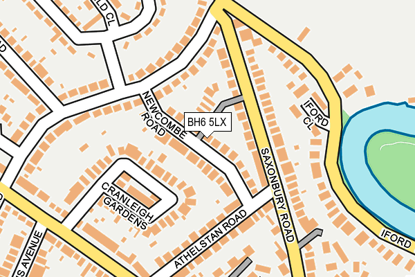 BH6 5LX map - OS OpenMap – Local (Ordnance Survey)