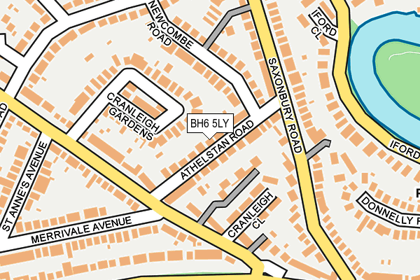 BH6 5LY map - OS OpenMap – Local (Ordnance Survey)