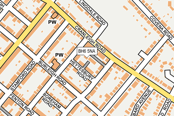 BH6 5NA map - OS OpenMap – Local (Ordnance Survey)