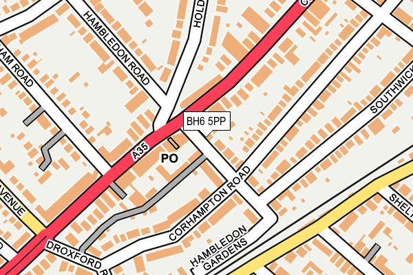 BH6 5PP map - OS OpenMap – Local (Ordnance Survey)