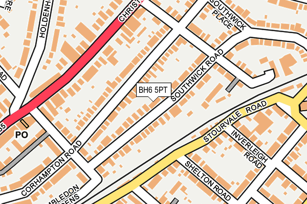 BH6 5PT map - OS OpenMap – Local (Ordnance Survey)