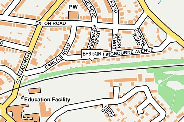 BH6 5QR map - OS OpenMap – Local (Ordnance Survey)