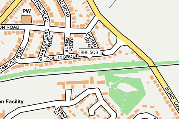 BH6 5QS map - OS OpenMap – Local (Ordnance Survey)