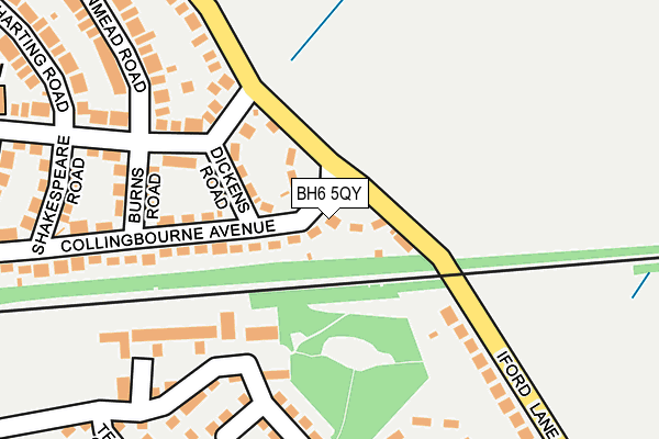BH6 5QY map - OS OpenMap – Local (Ordnance Survey)