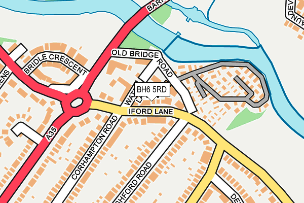BH6 5RD map - OS OpenMap – Local (Ordnance Survey)