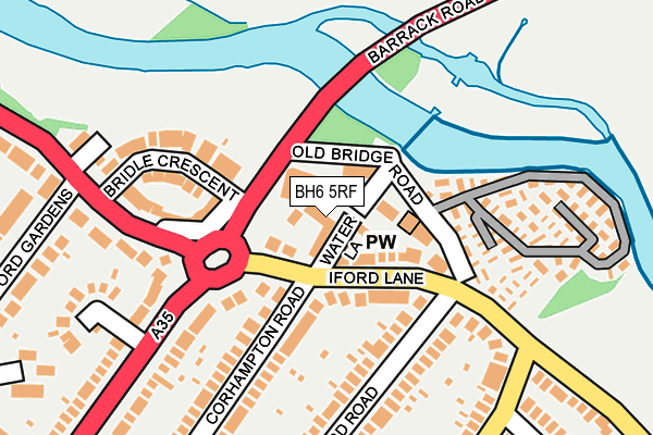BH6 5RF map - OS OpenMap – Local (Ordnance Survey)